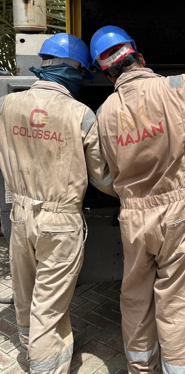 Majan field team on site